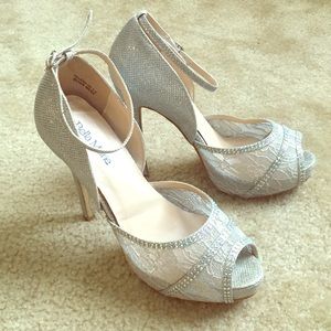 Silver Formal Sandal Heels